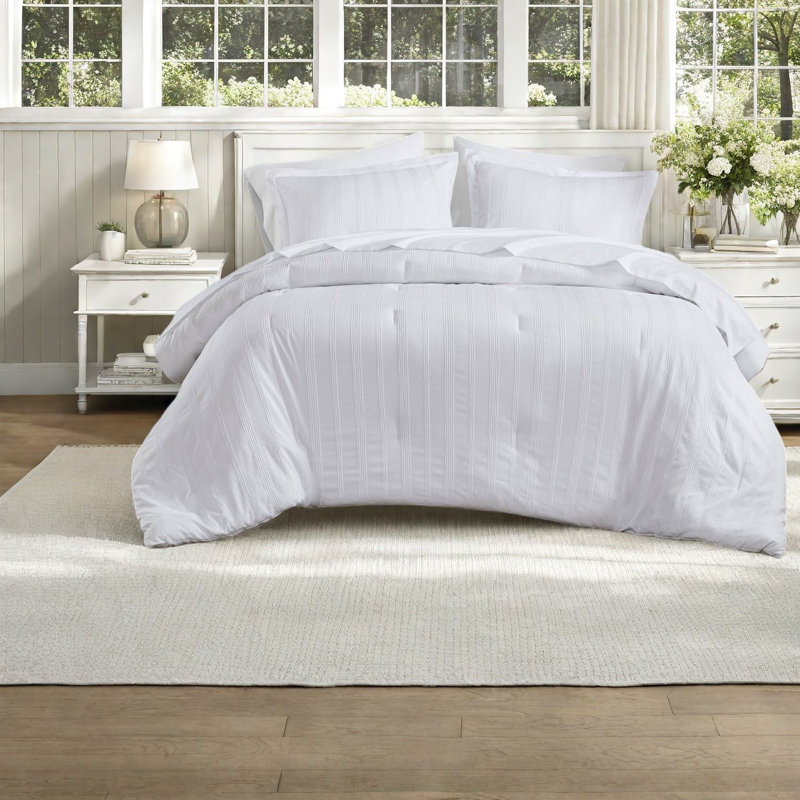 Ensembles de literie pour très grand lit, polyester tissé rayé maison moderne
