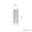 Sarella 3 Light 5in x 15in Pendant in Antique Silver with Clear Heritage Handcut Crystals-1810803247-1810803238
