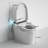 One Piece Smart Toilet With Night Light, Dryer, Tankless Design, Automatic Lid, Heated Seat, Auto Flush, Remote Control, And Soft Close For Modern Bathrooms-117501451