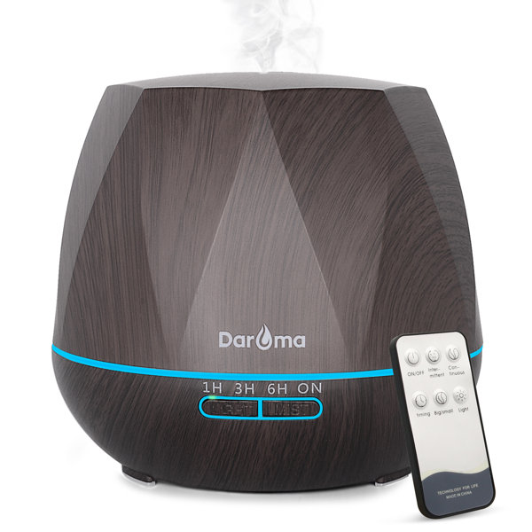  Essential Oil Diffuser, 500ml Aromatherapy Diffuser, Large  Capacity Cool Mist Humidifier, Dual Mist Mode, with Smart Timer, Auto  Shut-Off, Whisper Quiet (Dark Brown) : Health & Household