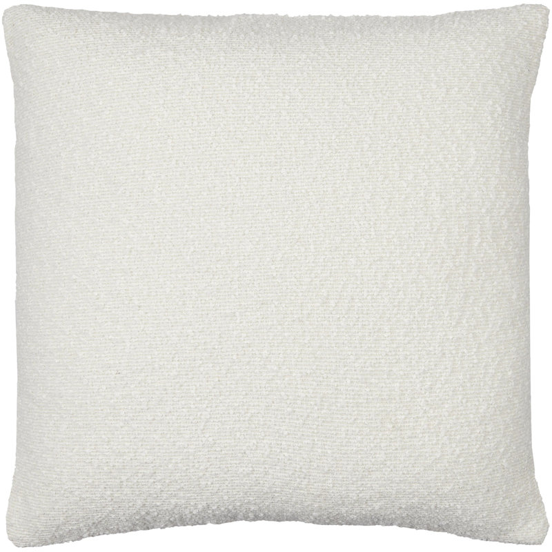 Olinda Solid Colour Pillow Cover, Pillow Cover Only - No Insert, 18"H x 18"W, Ivory
