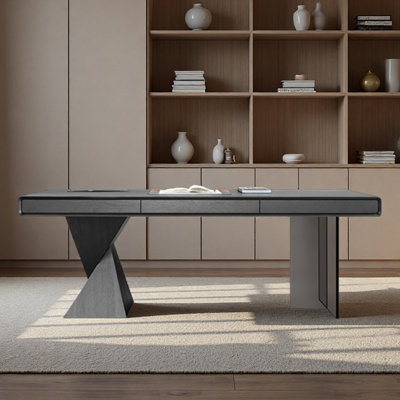 Acrylic desk legs with smart power strip
