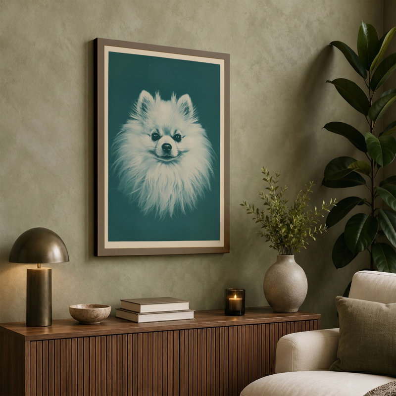 Print, 30x20 - 76.2 x 50.8 cm, Teal Border