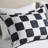 Modern Checkered Full/Queen Comforter , Includes 2 Shams, Pillows, , , , Washable Fabric, Compressed Bedding Shams And Pillows Included, Microfiber Black White Pattern