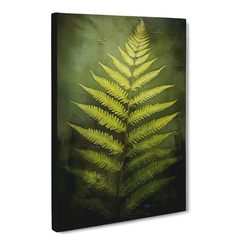 Fern Leaf Romanticism - Wrapped Canvas
