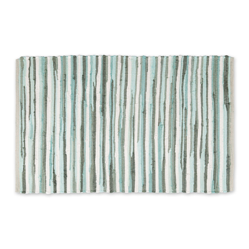 Vonore Cotton Striped Indoor Rug, Rectangle 2' x 3'