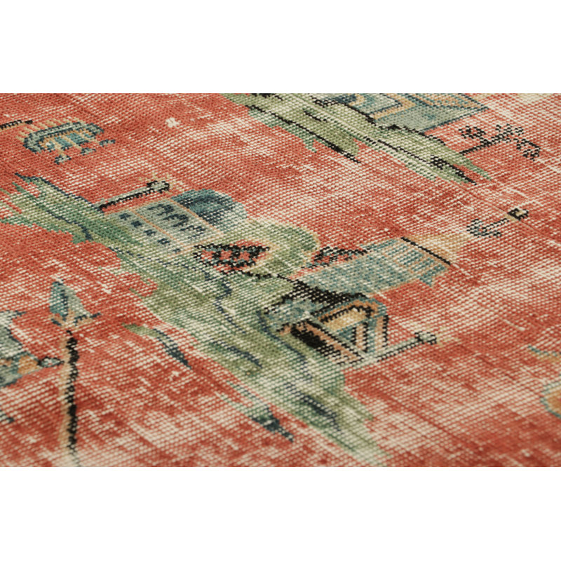 One-of-a-Kind 3’x6’1” Hand Knotted Area Rug