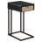 Bernave 1-Drawer Radio Weave Cane Metal Side Table-223976551