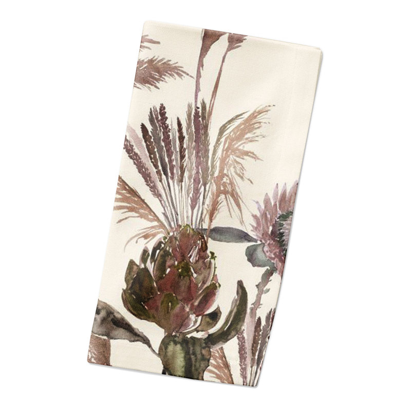 Serviette Protea Blooms, Crème