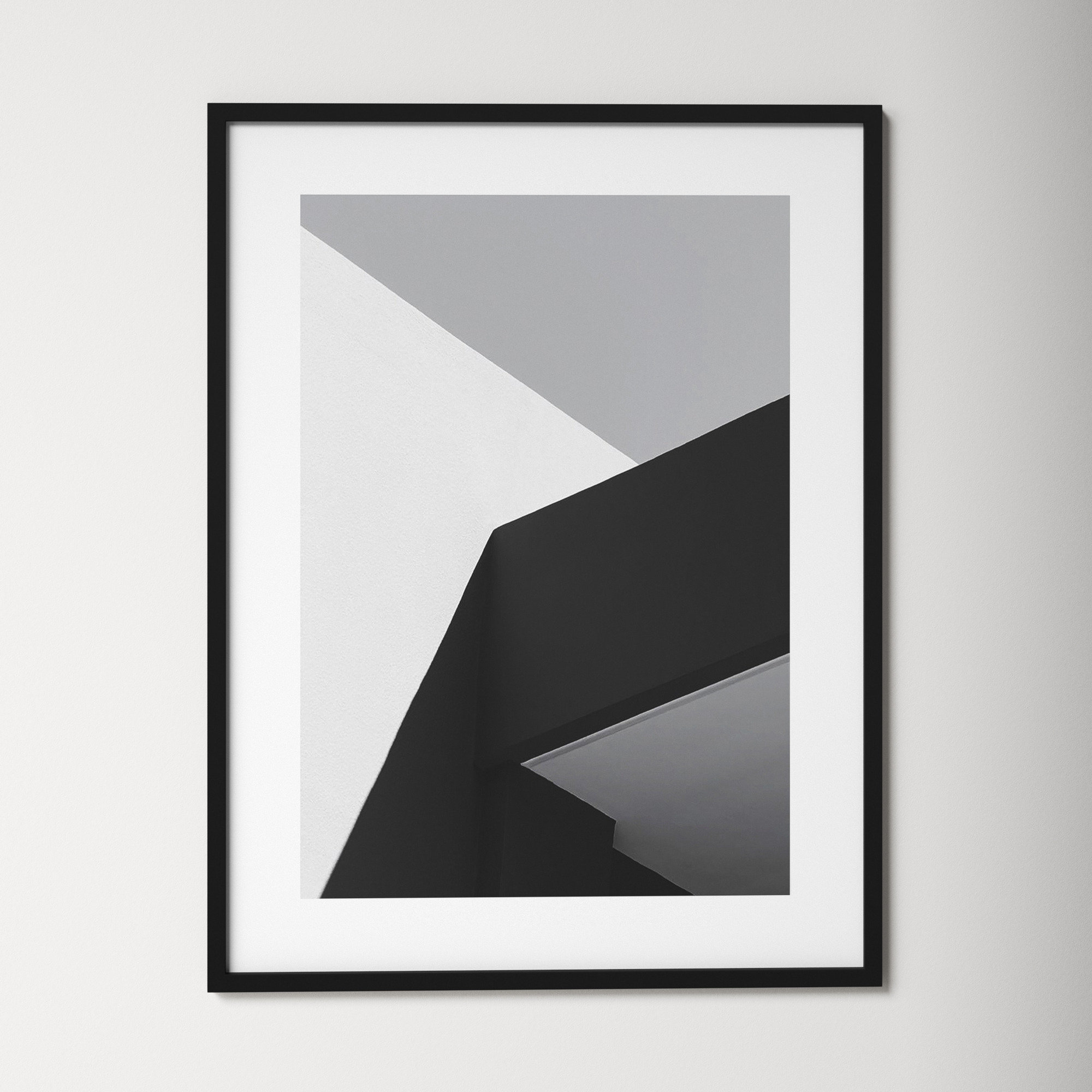 Architecture 1 by Design Fabrikken, 42.12" H x 32.12" W x 0.88" D, Black Framed Paper