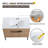 36" Dual Mounted Bathroom Vanity Set, Single Bathroom Vanity with Ceramic Basin Sink Top, 2 Doors and 1 Adjustable Shelf-2068495243-2036926044