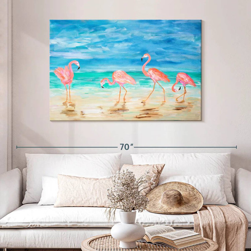 Brampt Sunny Flamingo Beach, H 32 po x l 48 po
