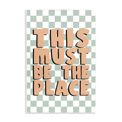 Art mural rétro «Retro Must Be The Place» par JJ Design House LLC