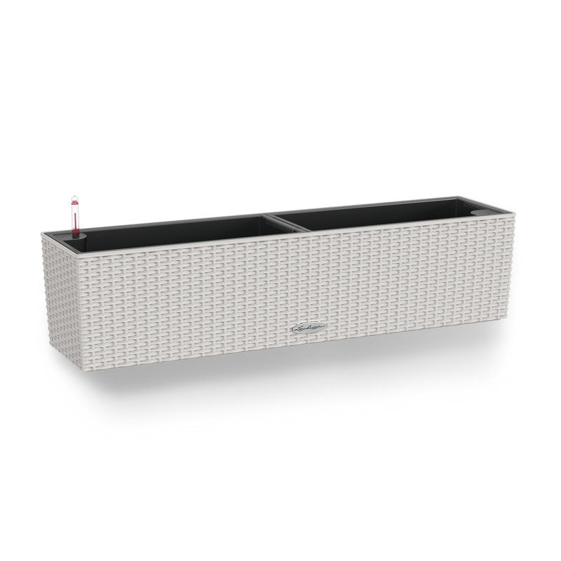 Balconera Window Box Planter, 19 cm H x 79 cm W x 19 cm D, Light Grey
