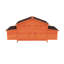 Poulailler d'extérieur fabriqué en bois massif avec 2 boîtes de nidification, points d'accès pour la plage, doublure étanche, extérieur résistant, mécanisme de verrouillage sécuritaire pour les prédateurs, zone ventilée, pratique