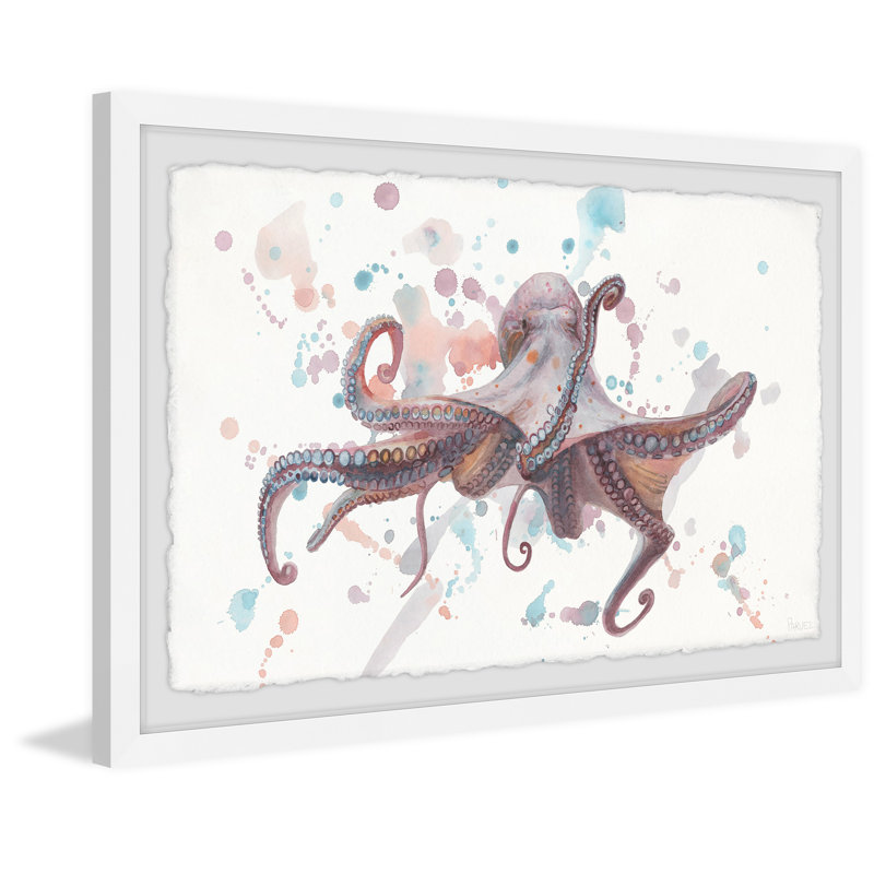 «Artistic Octopus», reproduction encadrée, H 12 po x l 18 po x P 1,5 po