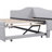 Twin Size Upholstered L-Shaped Upholstered Daybed With Pop Up Trundle-1535231927