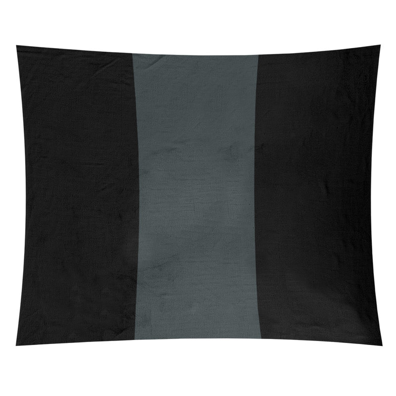 Tapisserie de polyester Las Vegas, H 88 po x l 104 po, Noir / gris acier / noir