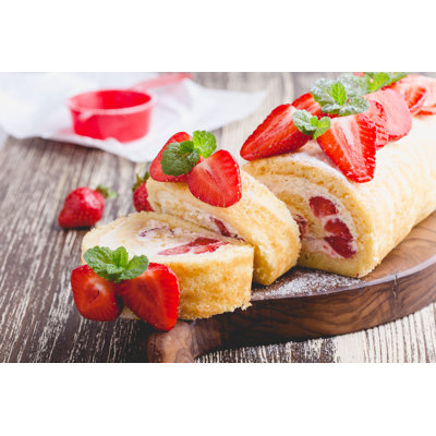Cake Roll by Istetiana - Wrapped Canvas Print