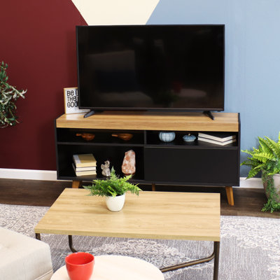Franjo TV Stand for TVs up to 58" - Black/Brown