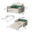 3 In 1 Convertible Sofa Bed With Large Capacity Hidden Storage Space Sofa