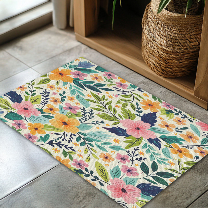Tapis tressé Floral, Rectangulaire 3 pi x 5 pi