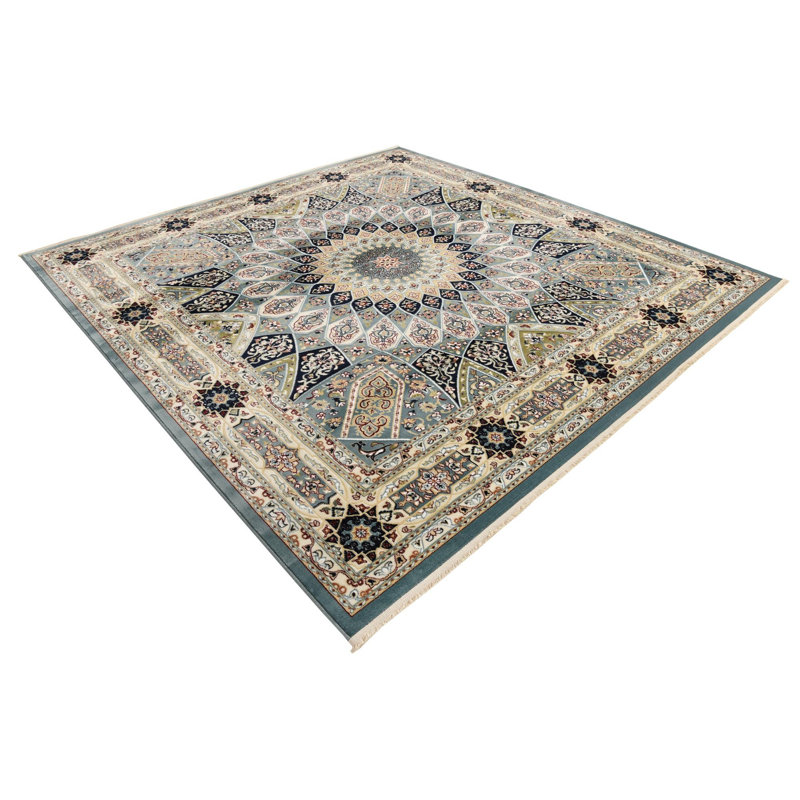 Kelayeh Oriental Indoor Rug, Square 7'10"
