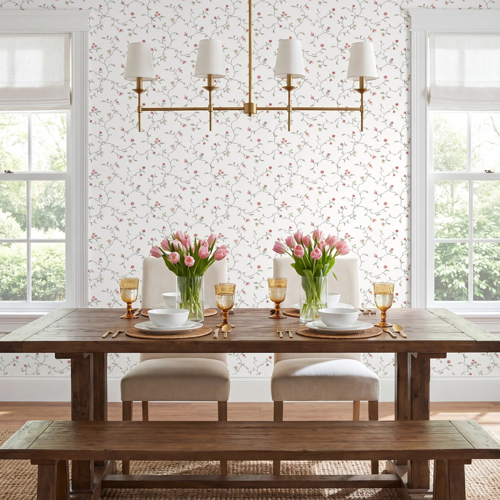 Kitchen Recipes Wallpaper, Pink