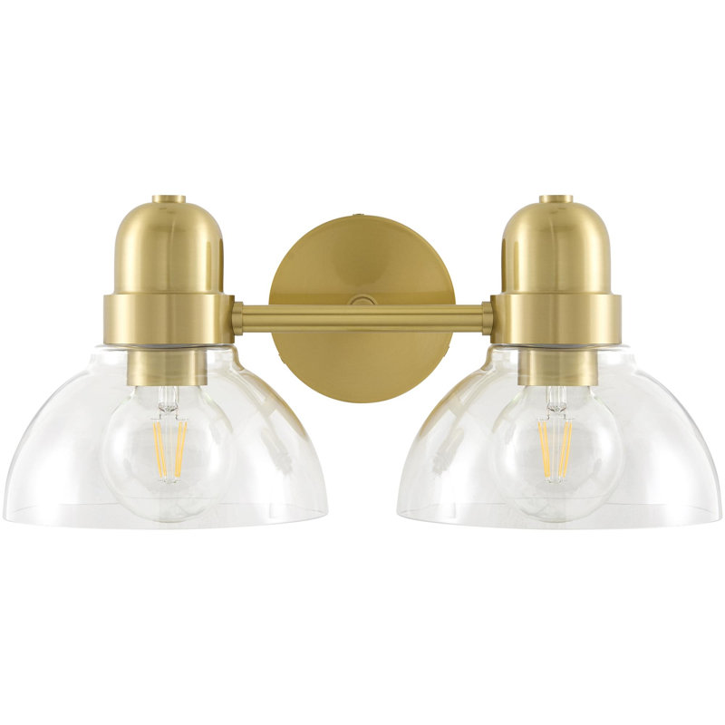 Muri Solvoro Wall Sconce, 7" H x 16" W x 8.5" D, 2 Lights