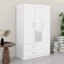Armoire-penderie 3 portes avec tablettes et miroir-1968637483