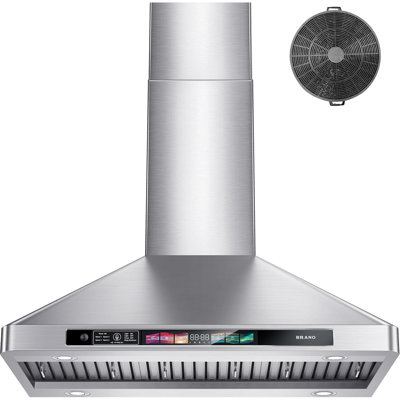 Brano 30-inch Wall Mount Range Hood 900 CFM with Voice/Gesture/Touch Control