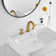 Widespread Bathroom Faucet with Drain Assembly