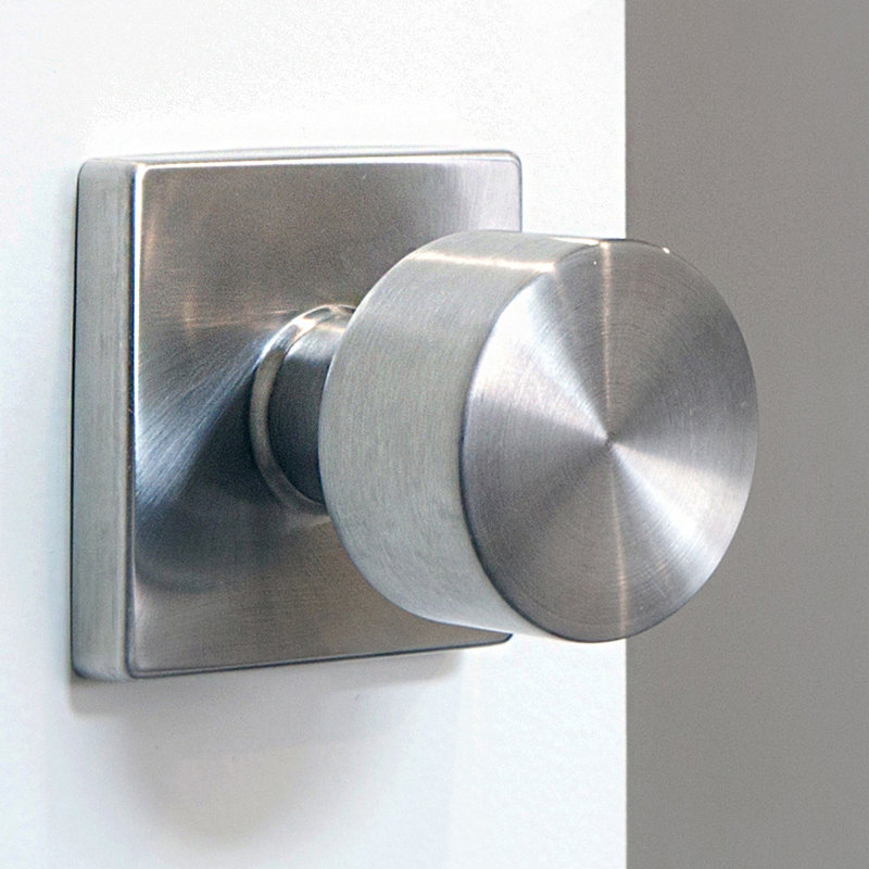 Ensemble de boutons de passage Bergen, Acier inoxydable satiné