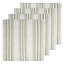 Linen Striped Square Napkin-1609472348