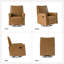 Fauteuil inclinable manuel berçant en cuir Jerseyville-1351637236
