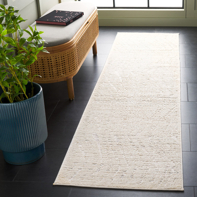 Mahisha Performance Abstract Rug, Runner 2'2" x 8'