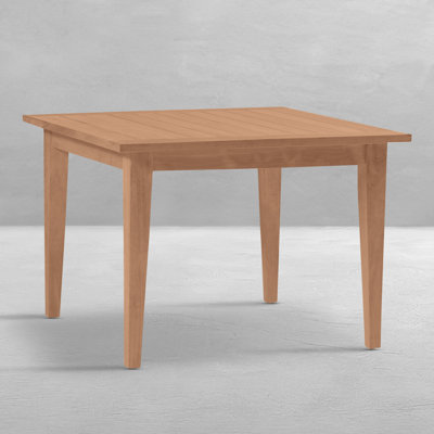 Teak 42" Square Farm Table - Natural Teak