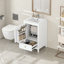 Meuble-lavabo de salle de bain avec lavabo, porte à fermeture douce, support de rangement et tiroir-1041141226