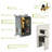 Brushed Nickel 16 Inch Square Dual Shower Head, Ceiling Mounted Mount Square, Color-120951929