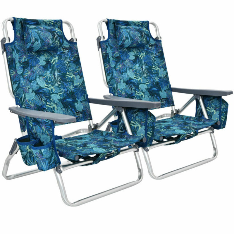 Chaise de plage 2 pièces