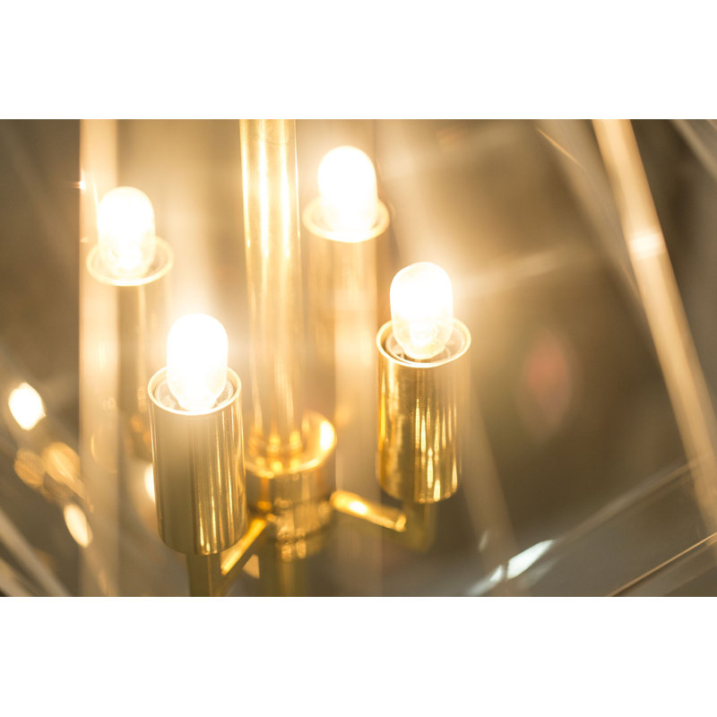 Nellcote 4 - Light Chandelier, Brass