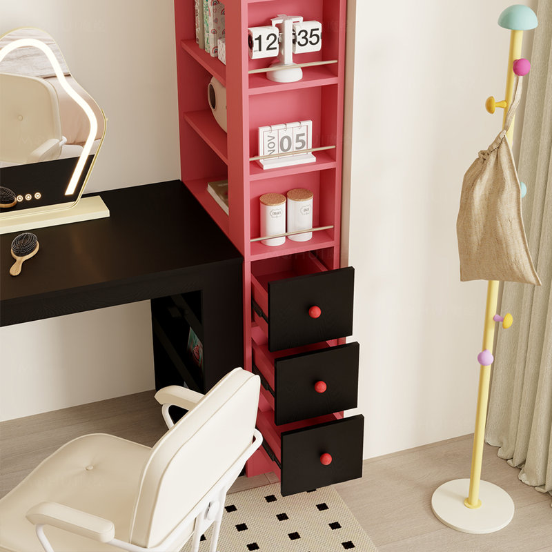 Bibliothèque de style moderne, Rose profond