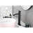 Stainless Steel Bathroom Sink Faucet Matte Black Deck Mount - Single Handle Hole-121613028