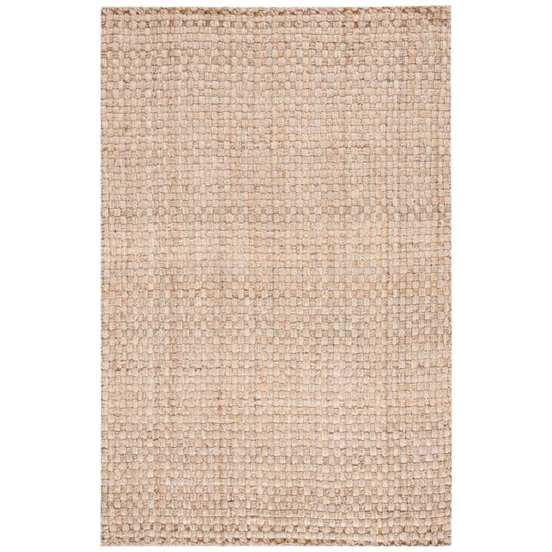 Tapis en jute tissé à la main Amontay, Rectangle 9 pi x 12 pi