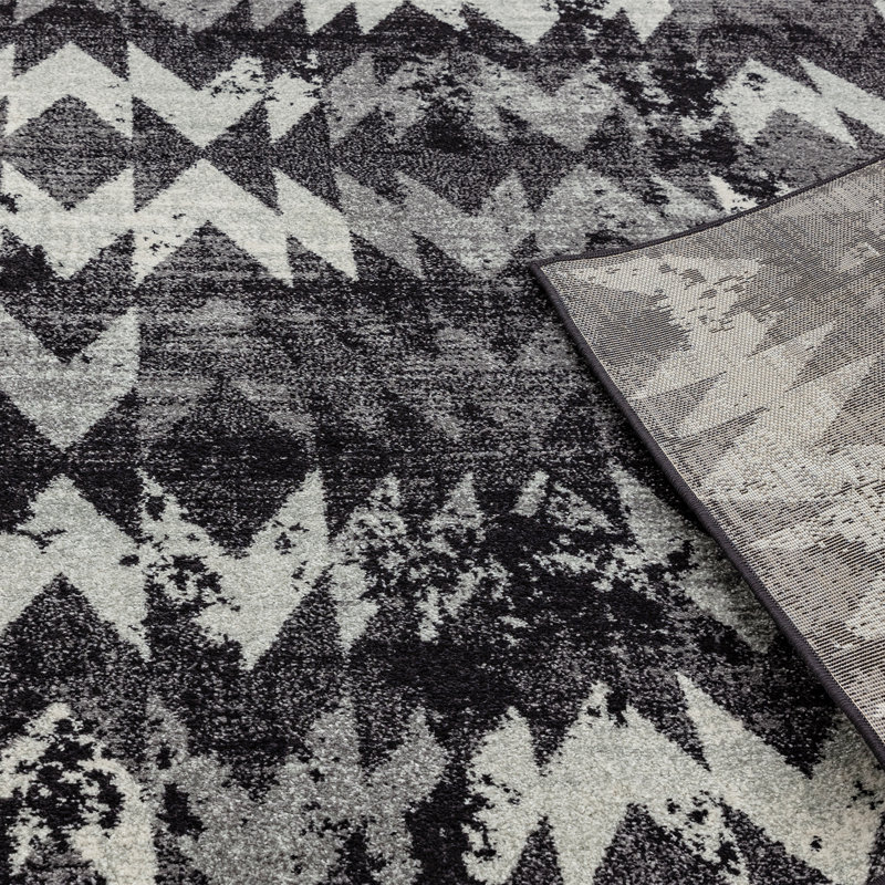 Higginsville Black Rug, Rectangle 200 x 290cm