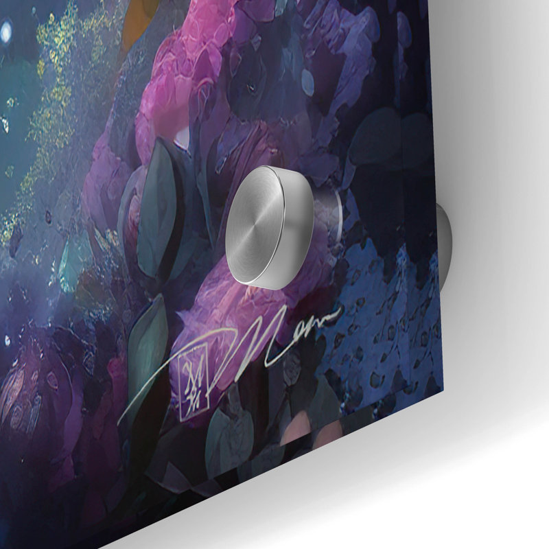 Art mural en verre épique «Fantasy Unicorn 3» par Momart, H 24 po x l 36 po x P 0,2 po