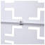 Panneau d'intimité en acier 76 po x l 48 po pour l'intérieur et l'extérieur, blanc-130909607