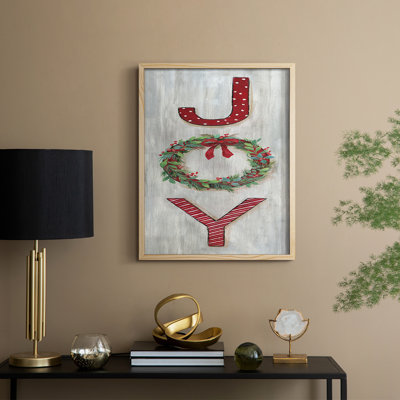 Joy Framed Print - Solid Wood