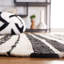 Tapis beige / noir en coton tissé à plat Attina-798368523