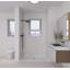 Base de douche anti-dérapante en acrylique avec seuil central 62 po x 36 po Kingston